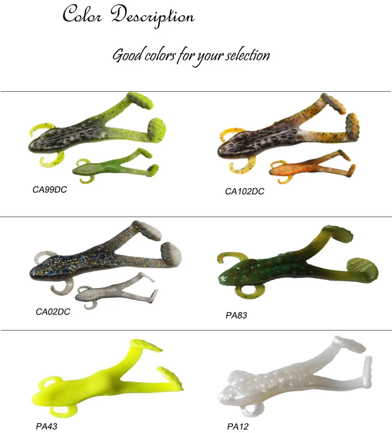 

KESFISHING Bog Frog Lure 3.2" 5pcs Fishing lures Top Water Lure Silicone Fishing Tackle Leurre souple 8cm/12.5g Free shiping