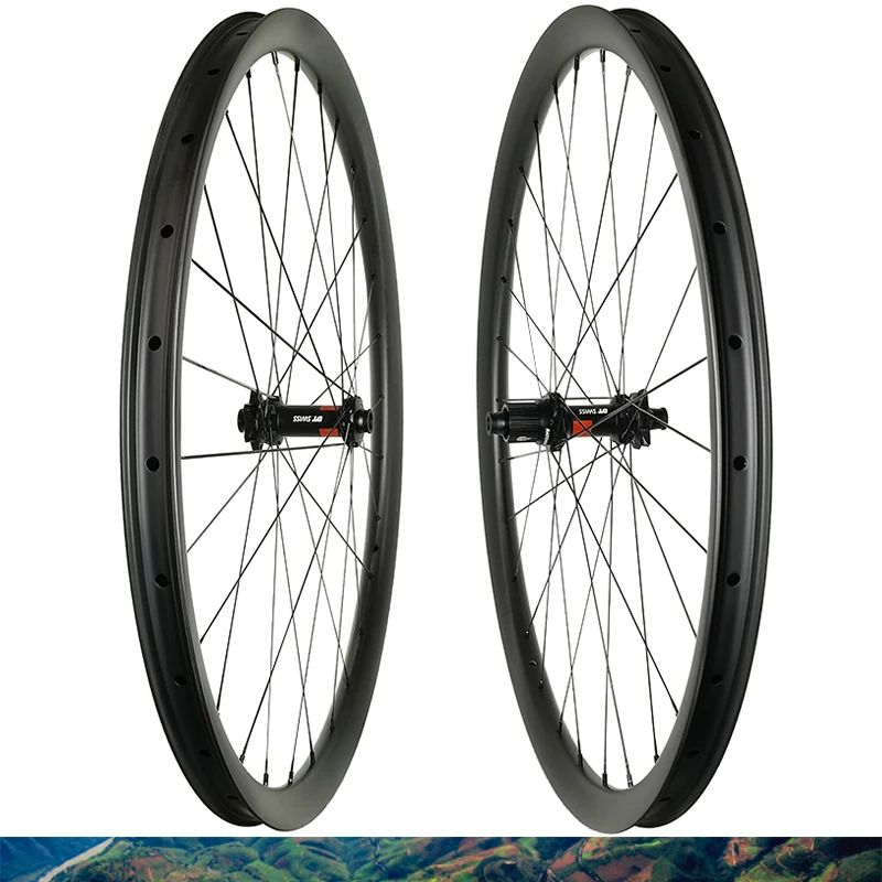 

29er MTB XC 36*30 Wheelset Carbon Rim Wide 36mm Deep 30mm DT240 Boost Straight Pull Hubs Microspline 12S XD SHIma Pillar Wing20