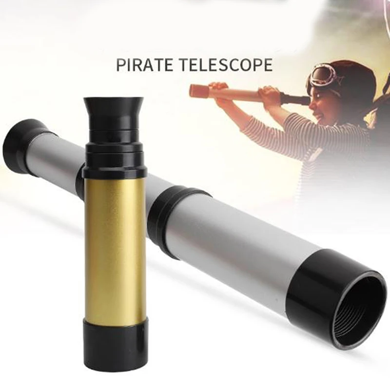 

1 PC New 35mm Vintage Handheld Zoomable Monocular Telescope Pirate Spyglass Gifts 2 Colors To Choose