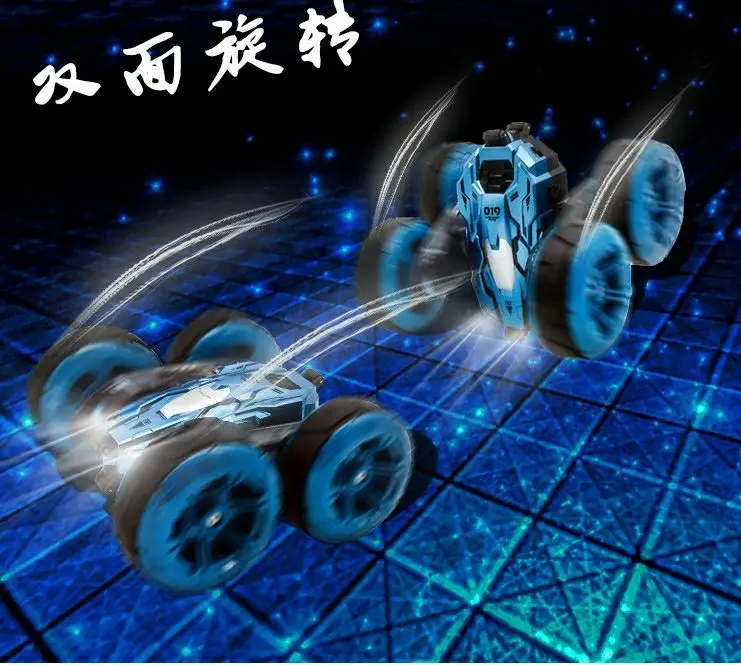 2.4G RC Car Double-sided Stun Vehicle 360 Degrees Rotating Lights Cross-country Climbing Model Toys Gifts for Children | Игрушки и хобби