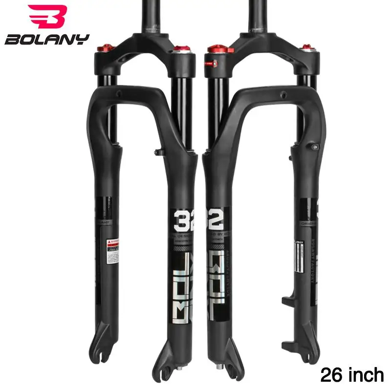 26 дюймов Велосипедная вилка на амортизационная для велосипеда жира Алюминий