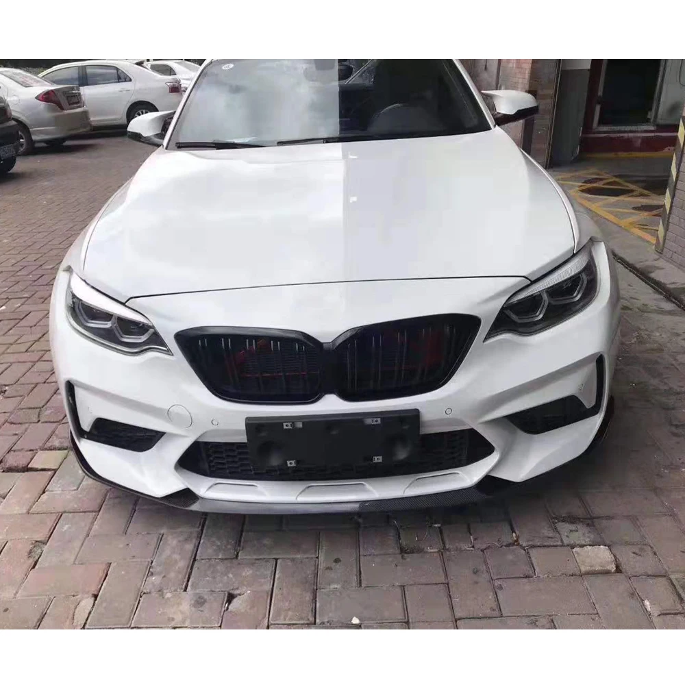 Передний бампер из углеродного волокна спойлер разветвители для BMW F87 M2C M2 конкурс