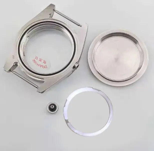 

39mm Silver Watch Case Fit DG2813/3804,Miyota 8215 Movement