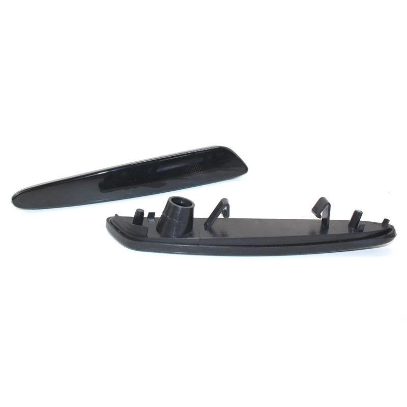 1 пара черный отражатель передний бампер боковой габаритный светильник