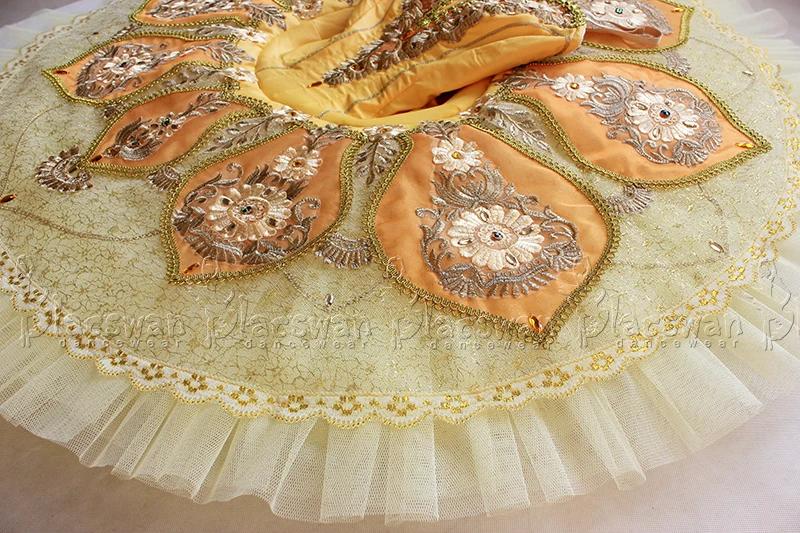 Золотые индивидуальные Костюм Балерины профессиональные Балетные костюмы