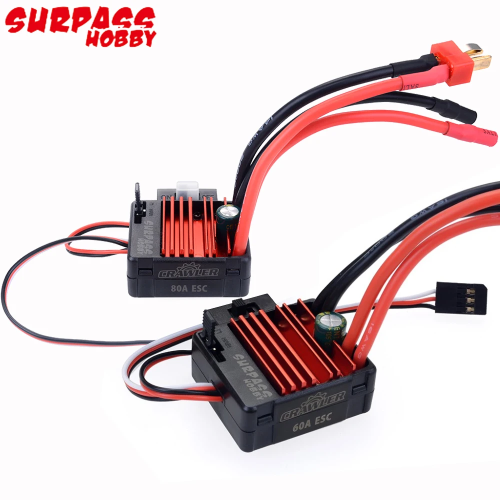 Двигатель с щеткой Surpass Hobby 540 550 10T 11T 12T 13T 16T 20T 5 ячеек водонепроницаемость 60 А/80 А ESC