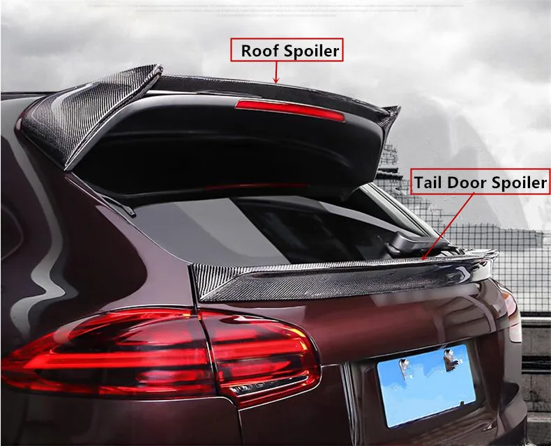 Спойлер из углеродного волокна для Porsche Cayenne 2015 2016 2017 высокое качество спойлеры