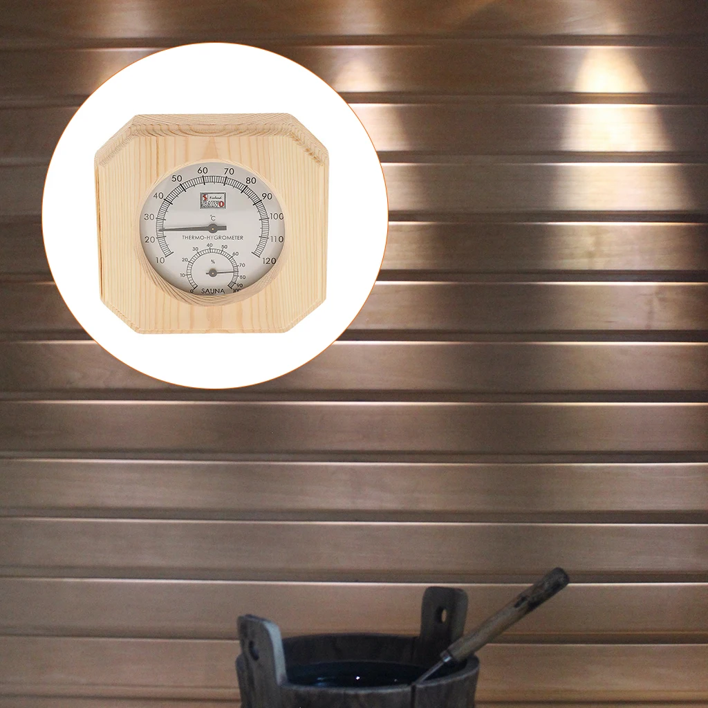 

2 в 1 деревянный термометр-гигрометр для сауны оборудование для сауны инструменты для сауны