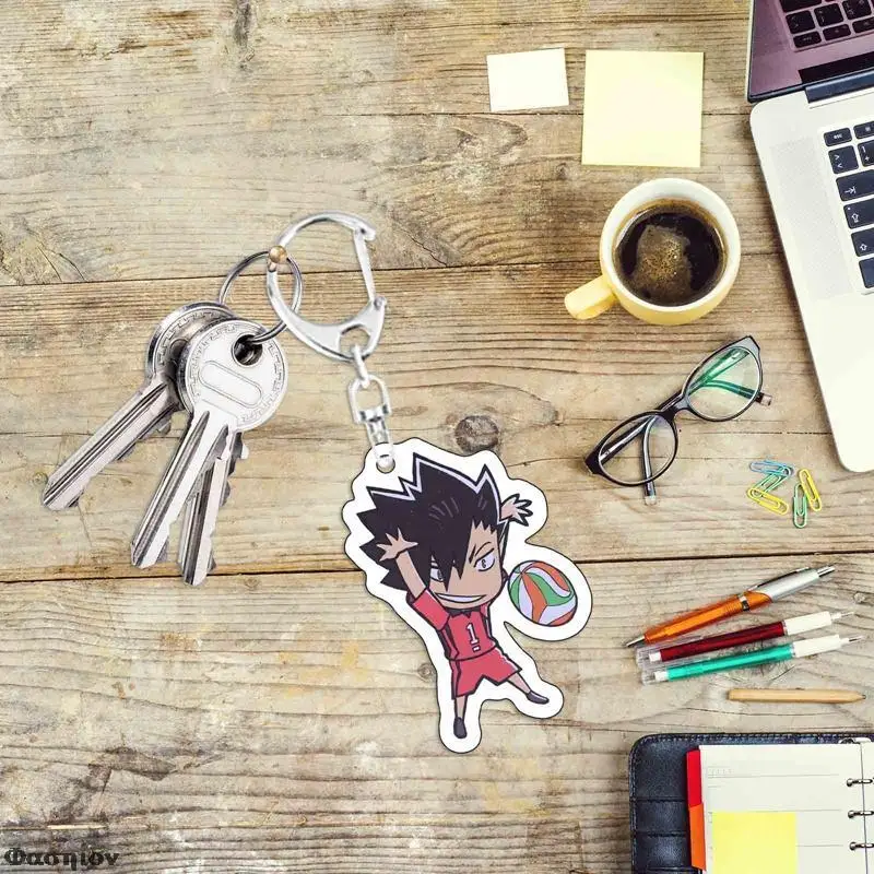 Милый брелок с подвеской в стиле аниме для косплея Haikyuu! Новые модные акриловые