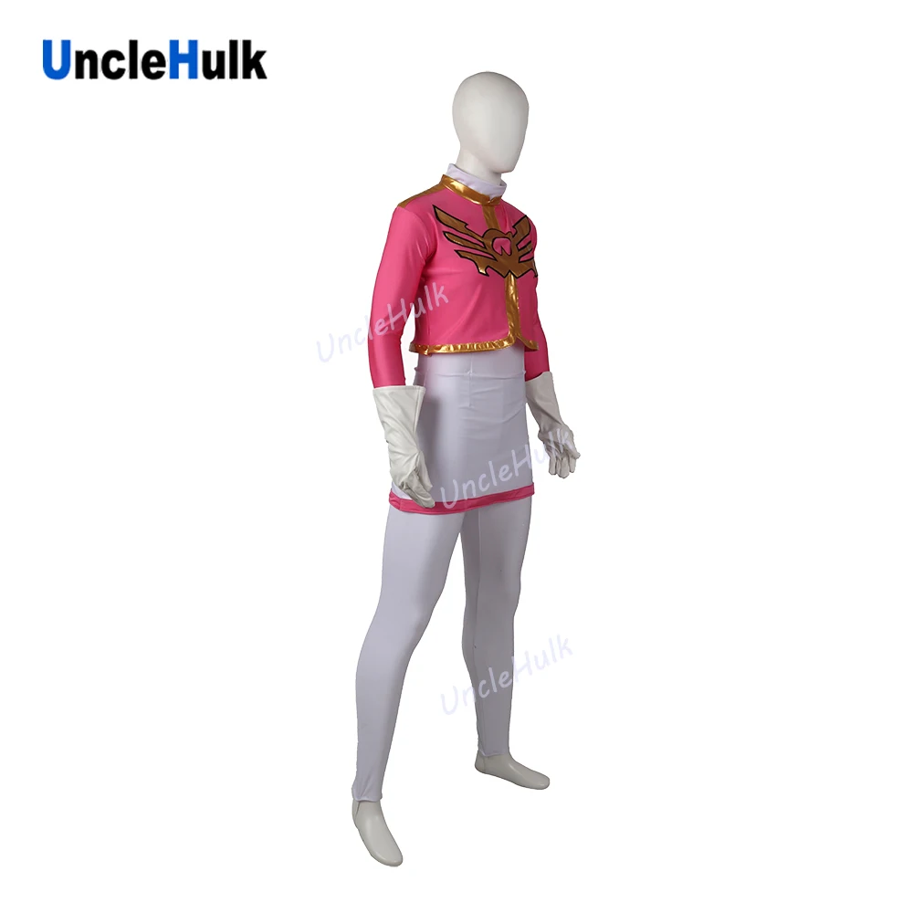 Комбидресс для косплея Tensou Sentai Goseiger Pink Ranger Eri с перчатками|Костюмы из фильмов и ТВ|