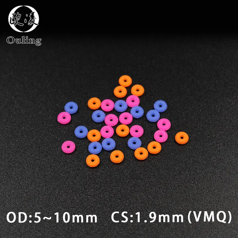 Уплотнительное кольцо из силиконовой резины многоцветное 10 шт./партия силикон VMQ