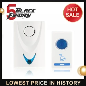 Лидер продаж, по всему миру, 1 шт., светодиодный беспроводной телефон, дверной звонок и беспроводной пульт дистанционного управления, 32 мелодии, песни C1