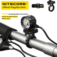 nitecore hu60 bike headlamp handle bar mount for 31mm 35mm handlebar headlight helmet starp headlights set with remote control