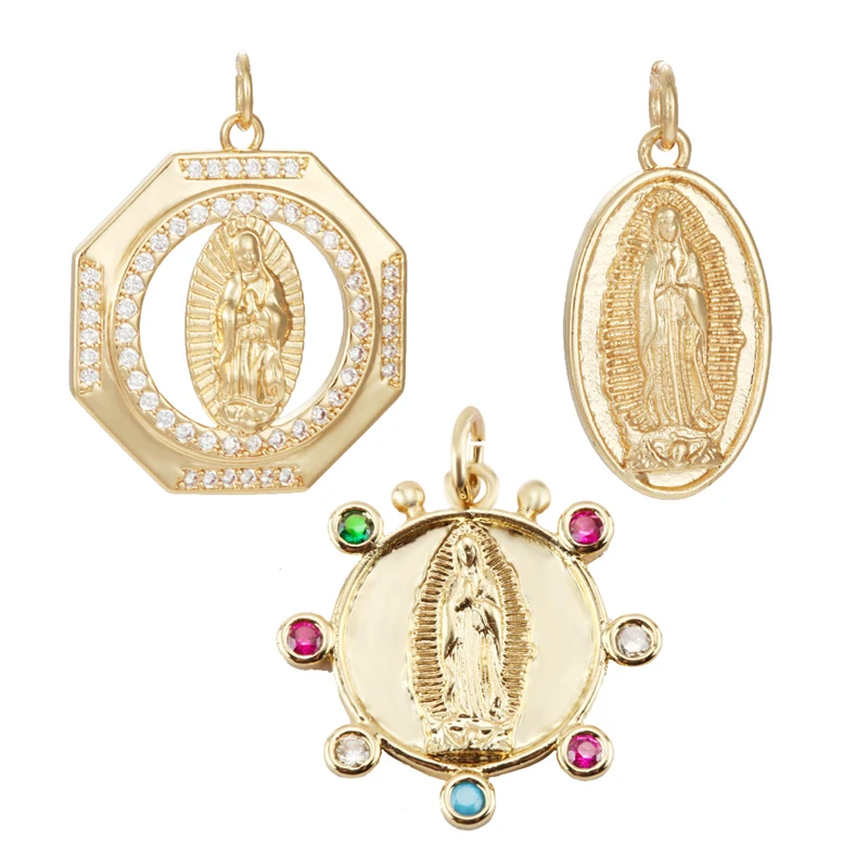 Подвески для изготовления ювелирных изделий золотистые в виде священсветильник