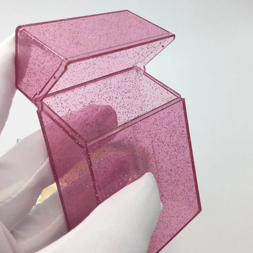 

Portable Cigarette Case Sturdy Cigarette Holder Engineering Plastics Shining Clear Cigarette Case Box Halloween Gift for Women