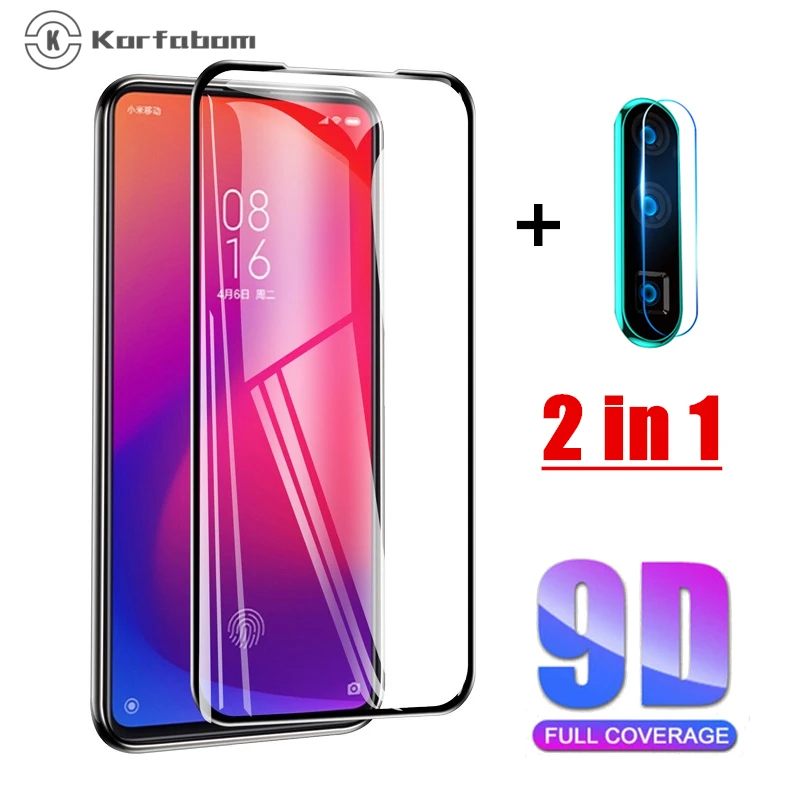 2 в 1 закаленное стекло для Xiaomi cc9 A3 Redmi 8 8A 7A полное покрытие redmi note 7 Pro T защита экрана Note8 закаленная