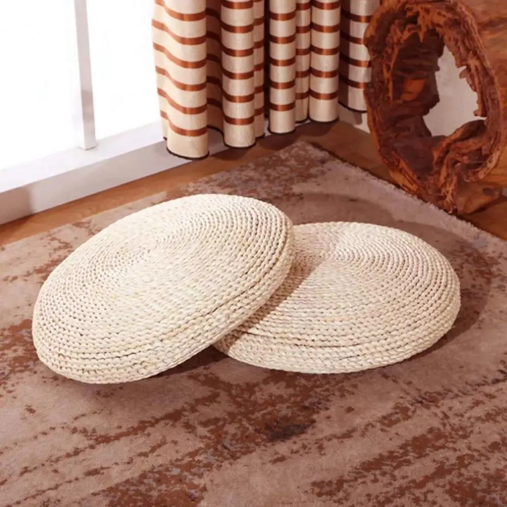 

Practical Tatami Cushion Widely Applied Straw Sitting Cushion Straw Braid Mat Cushion