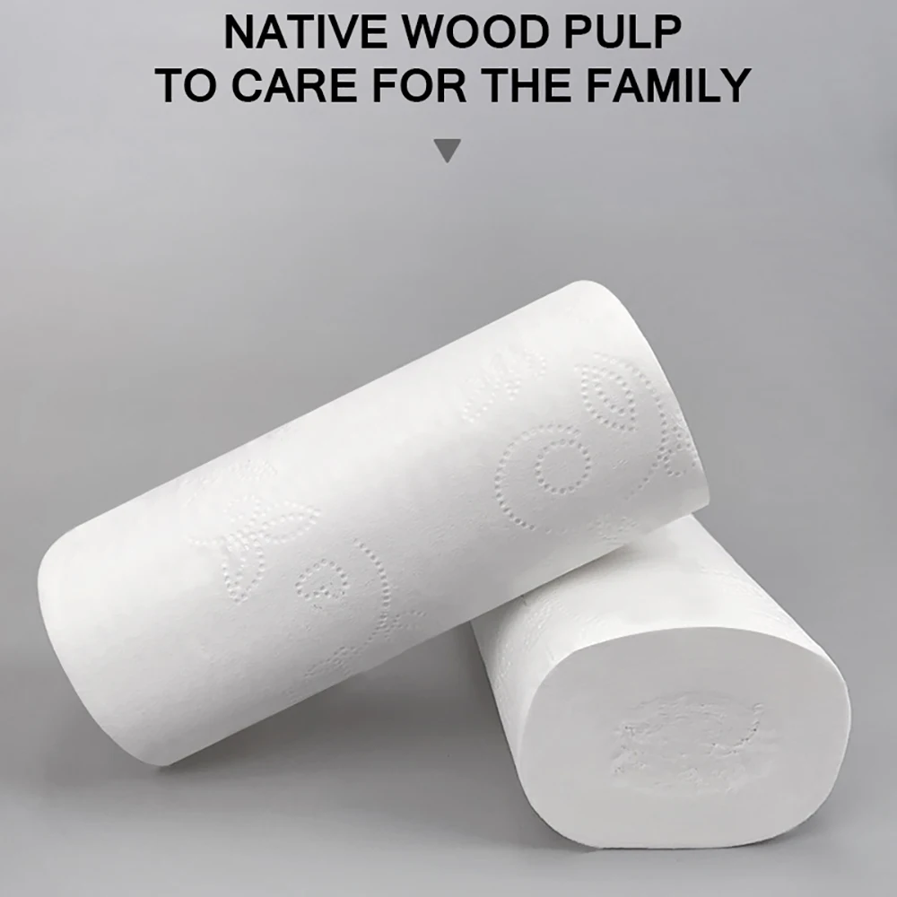 Прочная туалетная бумага 12 рулонов бытовое бумажное полотенце рулон туалетной