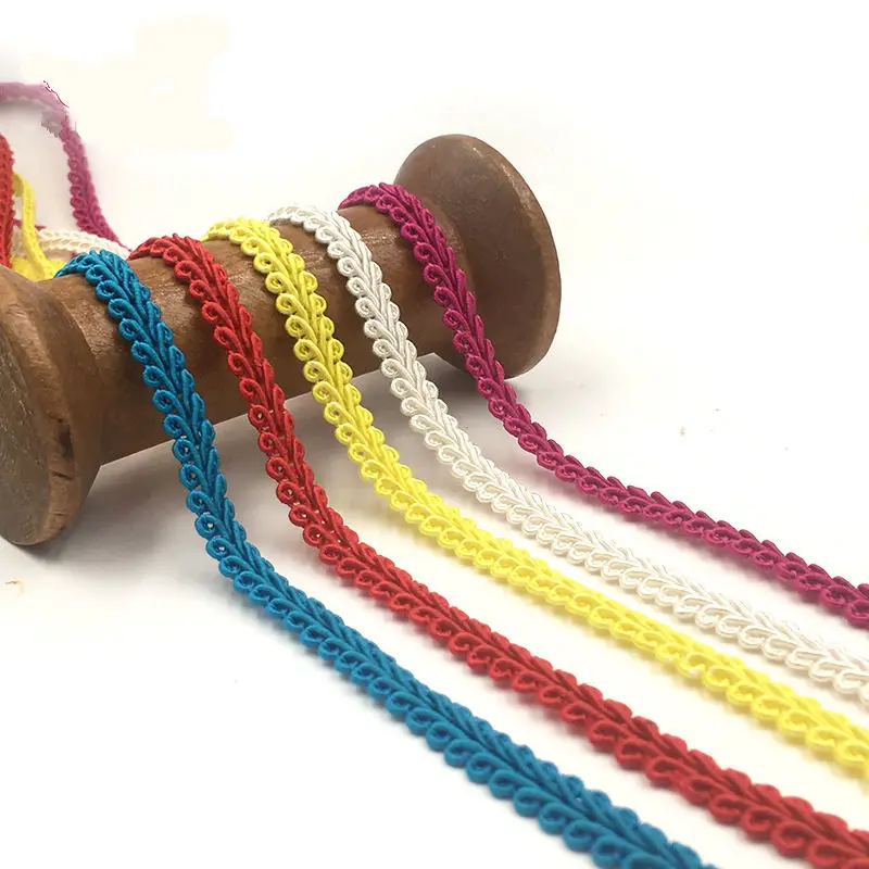 

8 мм 5 м/лот многоцветная тесьма для шитья кружевная сороконожка плетеная кружевная лента украшение для дома вечевечерние НКИ «сделай сам» и...