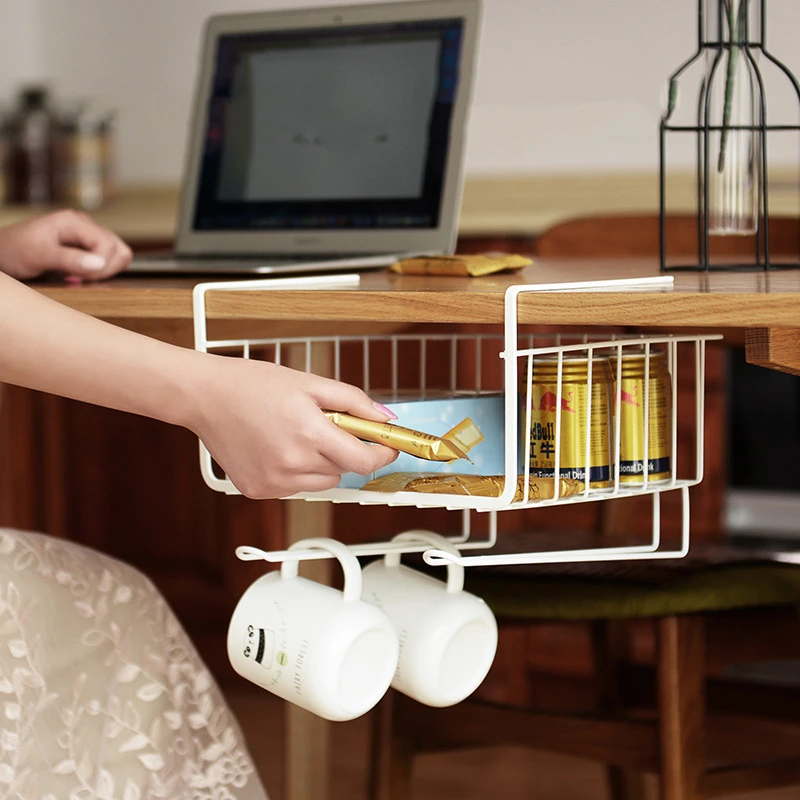 Подвесная полка для кухонного шкафа железная сетчатая корзина хранения