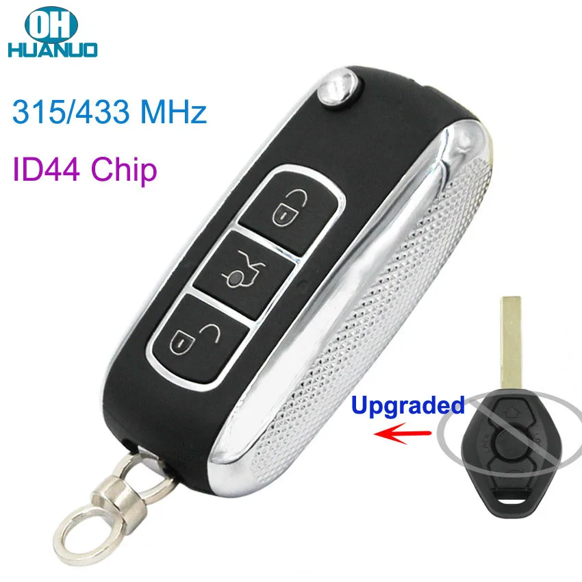 Обновленный Складной Дистанционный брелок для ключей BMW EWS 315 МГц/433 МГц с чипом ID44