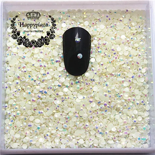 2 мм 5000 шт/упак. блестящие AB Стразы из смолы желе 14 граней плоский камень Кабошон