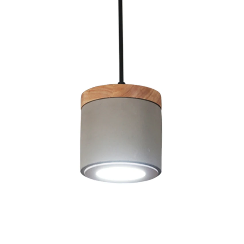 

Modern Cement Wood Pendant Lights Restaurant Kitchen Fixtures Led Pendant Lamps Living Room Indoor Lighting Decoration Luminaria