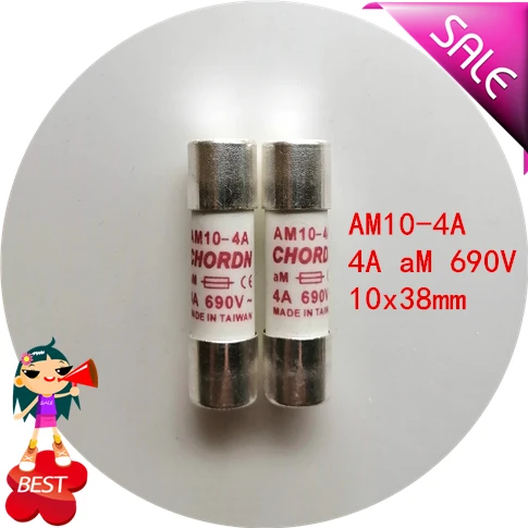 

AM10-4 a, 4 a 10 aM 690 v x38mm fuse fuse molten core