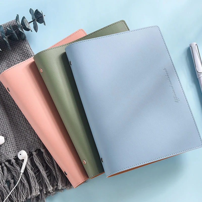 

Soft PU Notebooks A6/A5/B5 Loose Leaf Journal For Office School Stationary Diary Scrapbook Traveler Planners Agenda 2021