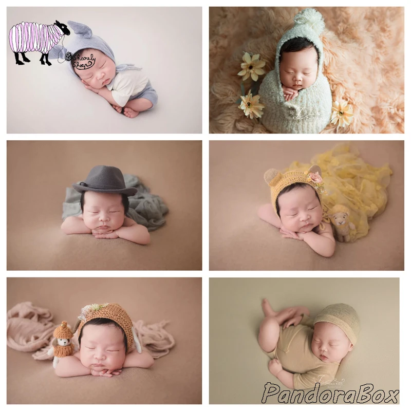 

Whole Set Newborn Photography Props Baby Photo Shoot Clothes Blanket Wrap Hat Backdrops Set Birthday Picture foto Shooting Prop