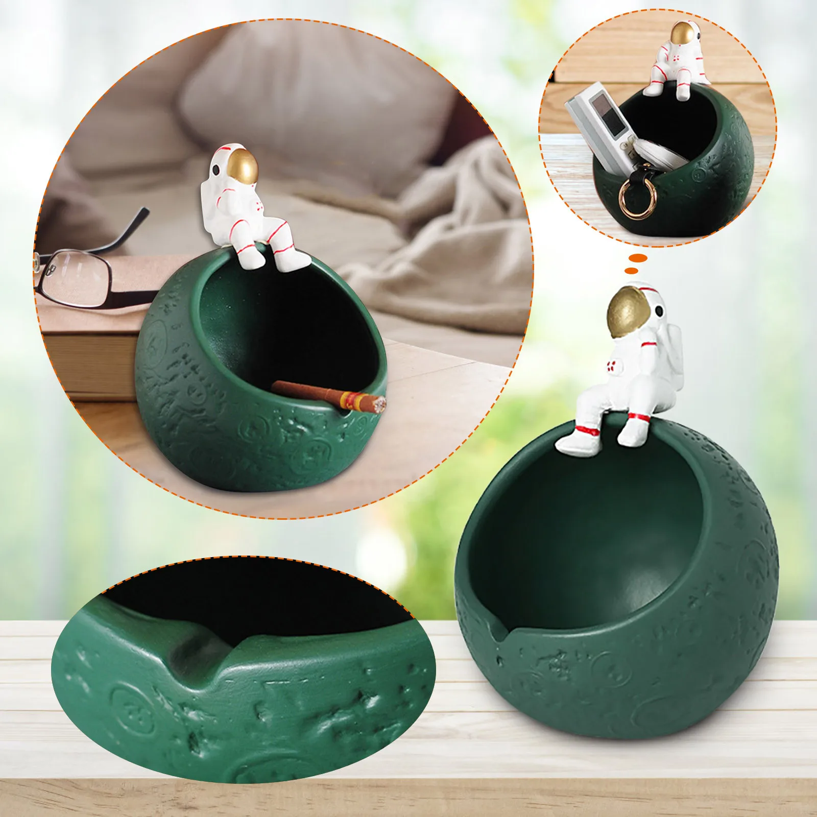 Пепельница астронавт креативная пепельница для дома симпатичная с мультяшным