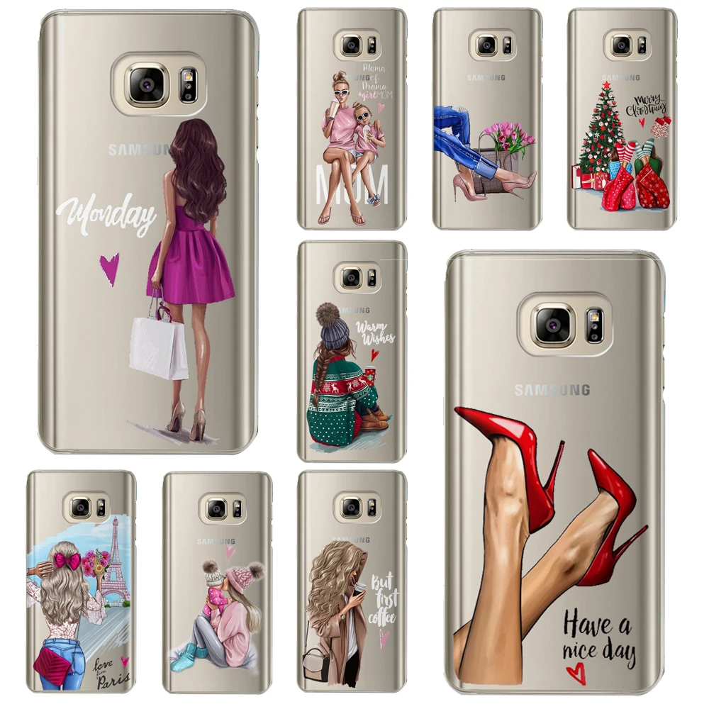 Чехол принцессы для Samsung Galaxy A7 2018 чехол A10 A20 A40 A50 A70 A6 A8 A5 Note 8 9 10 M10 M20|Бамперы| |