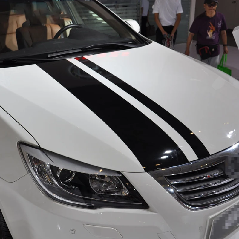 

Sport Line Fashion Car Hood Decor Stickers,Car Bonnet Stickers Racing Sport Stripes Engine Cover Vinyl Decal For Ford/BMW/Lada