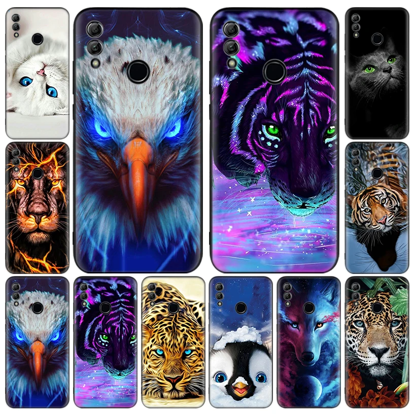 Леопардовый Тигр Орел Лев волк Кот крутой чехол для телефона Huawei Honor 10 9 Lite 8A 8X 8S 7A 7X