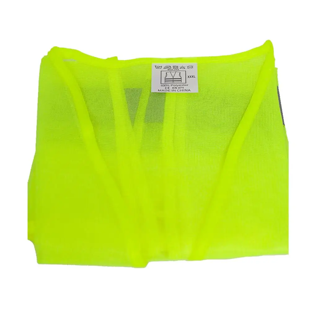 Reflective warning vest for the driver (unisex) reflective travel life jacket on road signal |