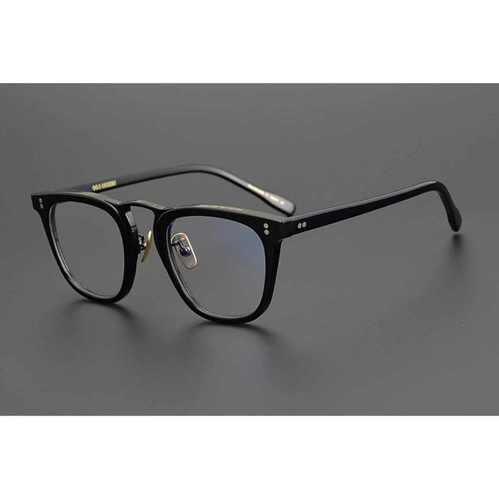 

Handmade Titanium Acetate Glasses Frame Men Women Retro Round Circle Eyeglasses Transparent Optical Myopia Prescription Eyewear