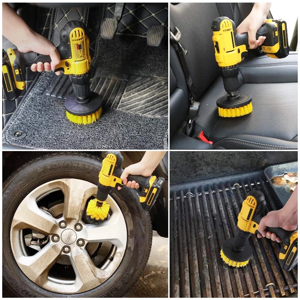 

Drill Brush Screwdriver Brush Cleaning Drill Brush Scrub Pads Household Cleaning Brush Car Cleaning Floor Cleaning Brush Kitchen