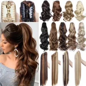 S-noilite большой захват, заколка для конского хвоста, наращивание волос, синтетический конский хвост, искусственный шиньон для женщин, для ежедневных вечеринок