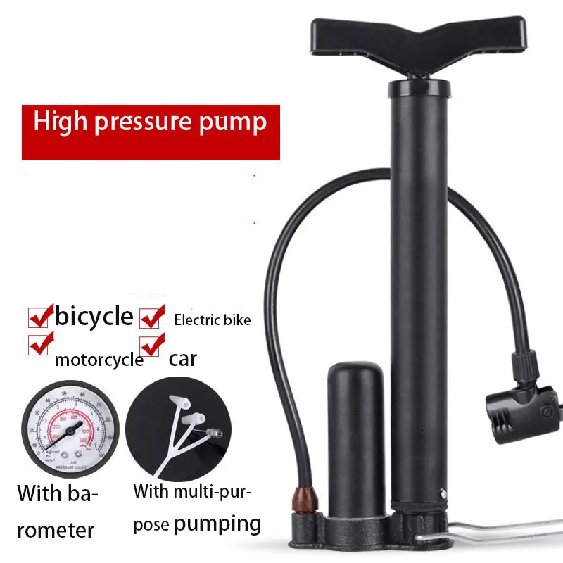 Велосипедный насос высокого давления портативный горный велосипед