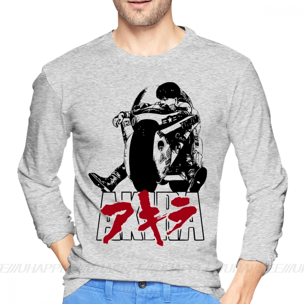 Стильная мужская футболка Akira по низкой цене осенняя удлиненная большого размера