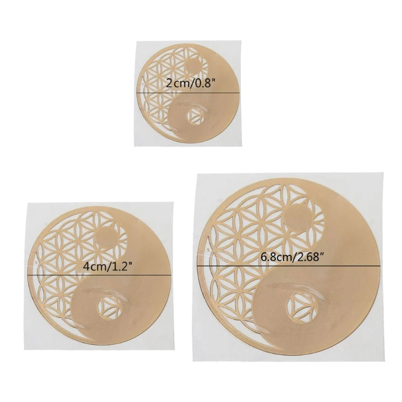 

30Pcs 7 Chakra Copper Energy Tower Orgonite Sticker Epoxy Resin Jewelry Making