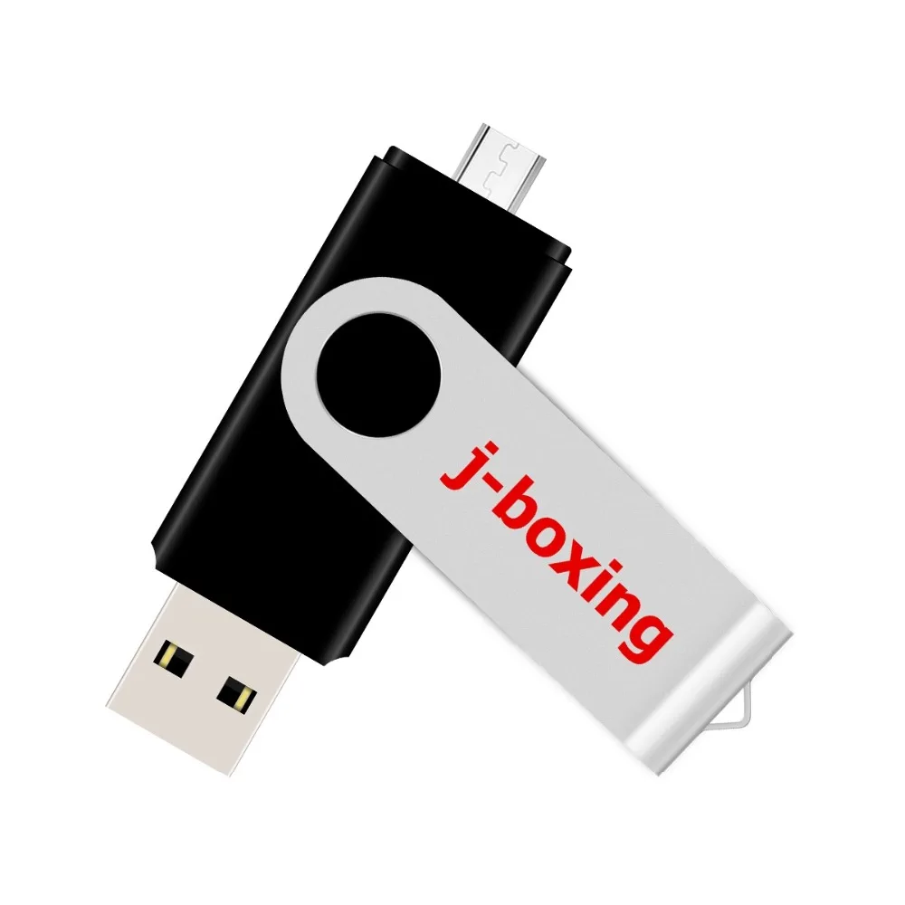 J-boxing черный OTG USB Flash 16 Гб двойной порт флешки 16 Гб Micro USB флеш-накопители карта памяти для Android samsung huawei планшеты
