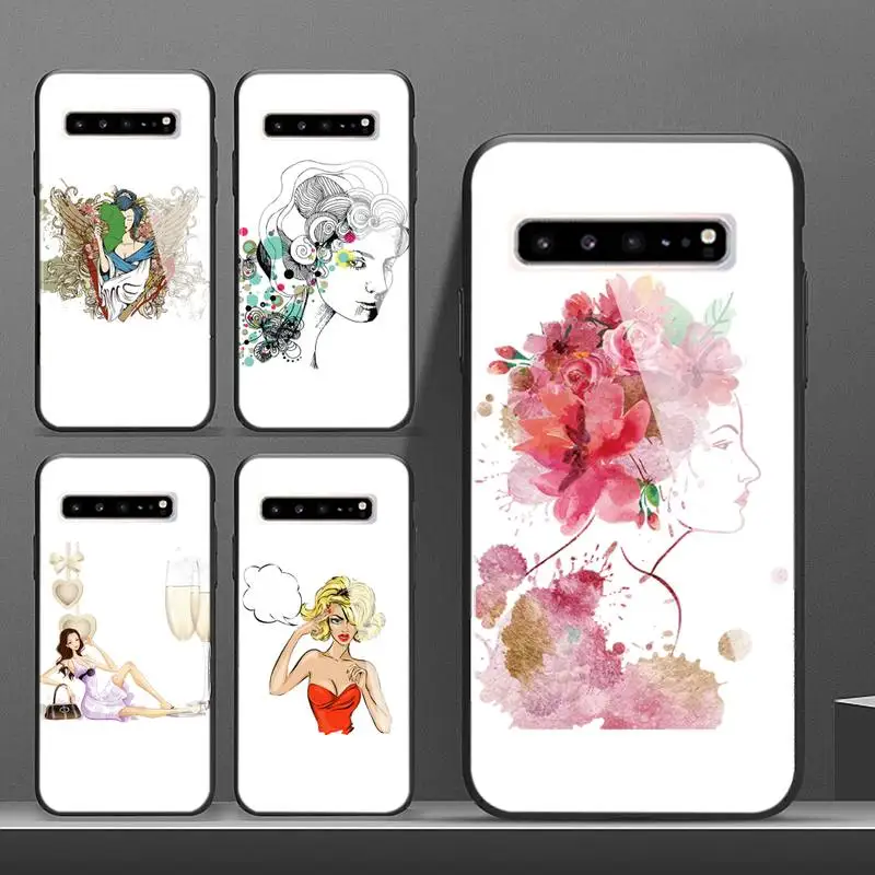 

Sexy Woman Phone Case Glass Cover For Samsung S10 S20 S9 Plus Note9 10 Coque