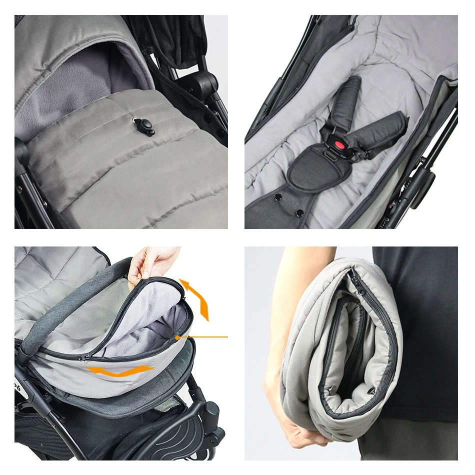 

Baby Stroller Sleeping Bag Warm Stroller Foot Cover Universal Thickening Cushion Foot Cover Windshield Winter Out Windproof 12M