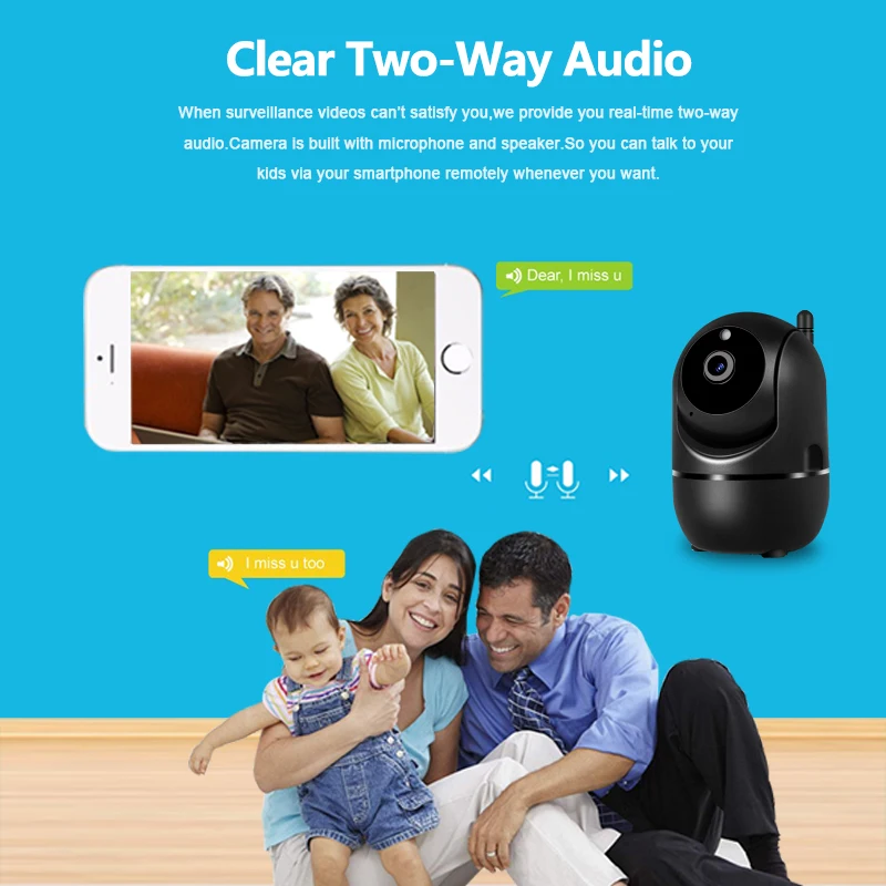 ip camera wifi camera smart home security surveillance camera cloud hd tracking network wireless cctv smart plus wifi camera free global shipping