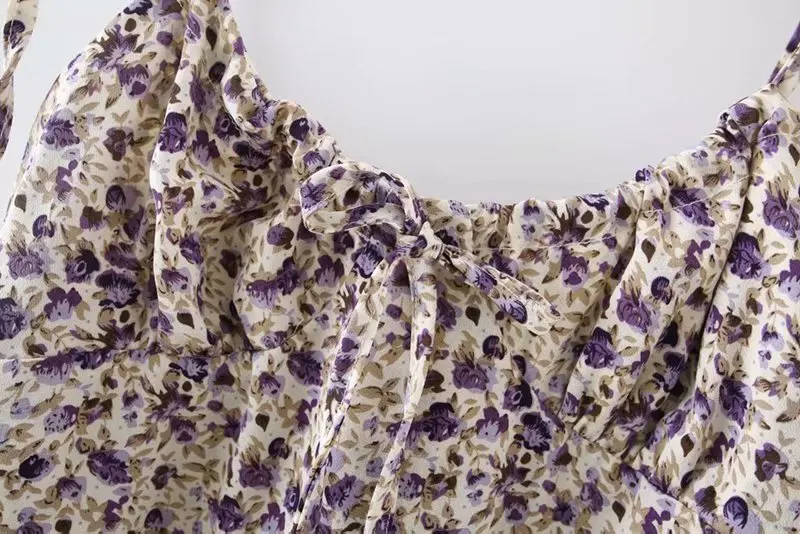 Мини платья модные центр с бантом Vestidos без рукавов Цветочный принт женское