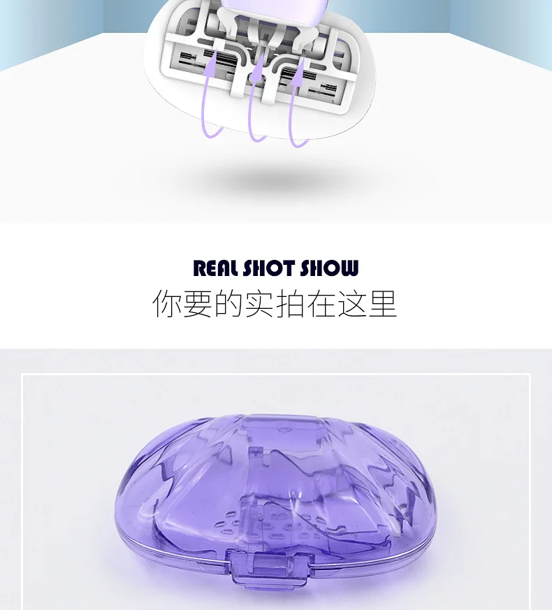 New Boxed Lady's Manual Shaver Private Depilator for Leg Hair and Axillary Hairs Girls Women Lady