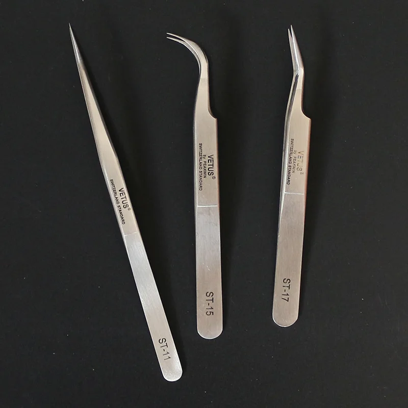 Wish цвет Пинцет для ресниц 3 шт. 3d 6d объем наращивание лучшее качество вентилятор