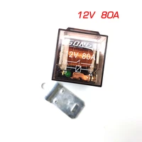 1pcs 12v universal dual contact type 4 pin 80a relay for motorcycle signal light adjustment waterproof automotive relay