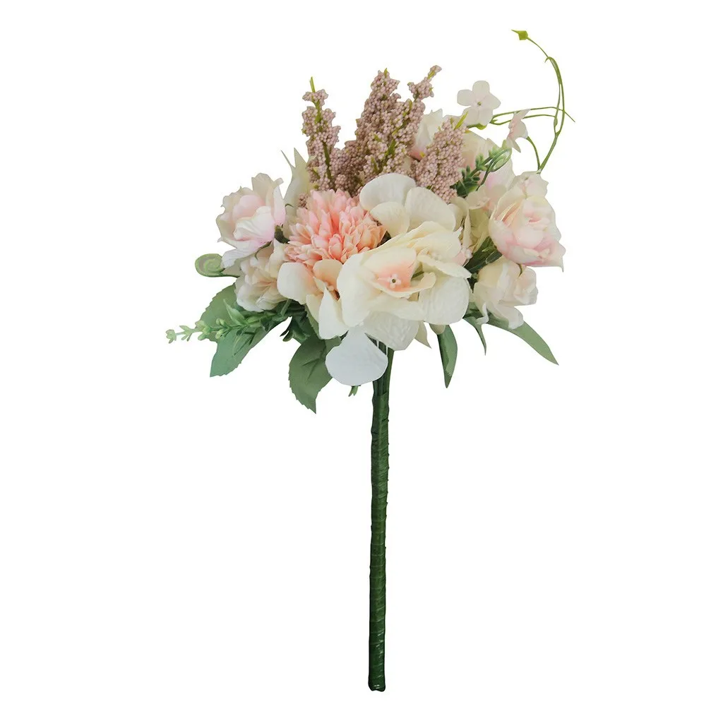 1Bunch Artificial Peony Flowers European Fake Leaf High Quality Vivid Rose Silk Flower for Home Hotel Wedding Decoration Bouquet | Дом и сад